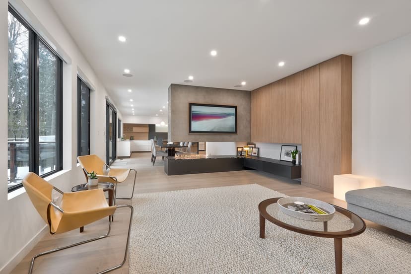 Staged living room in a Dan Cooper Group listing