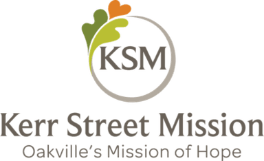 A logo for kerr street mission oakville 's mission of hope