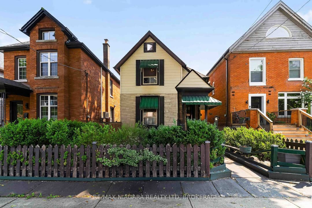 tree virtually removed to show house — 187 Emerald Street, Hamilton