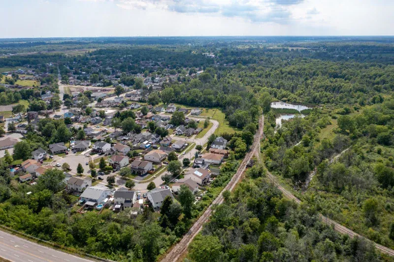 An aerial view of Timberlea in Milton.