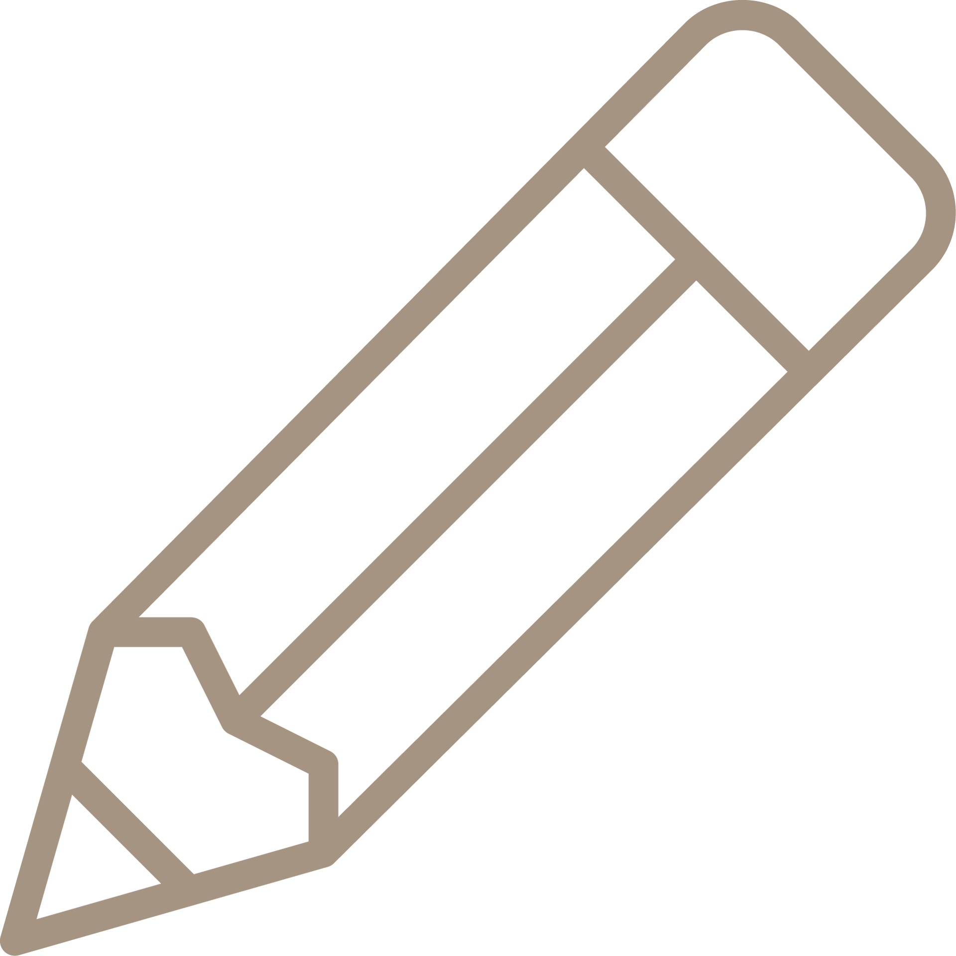 A line drawing of a pencil on a white background.