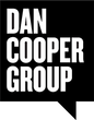 A black and white logo for dan cooper group